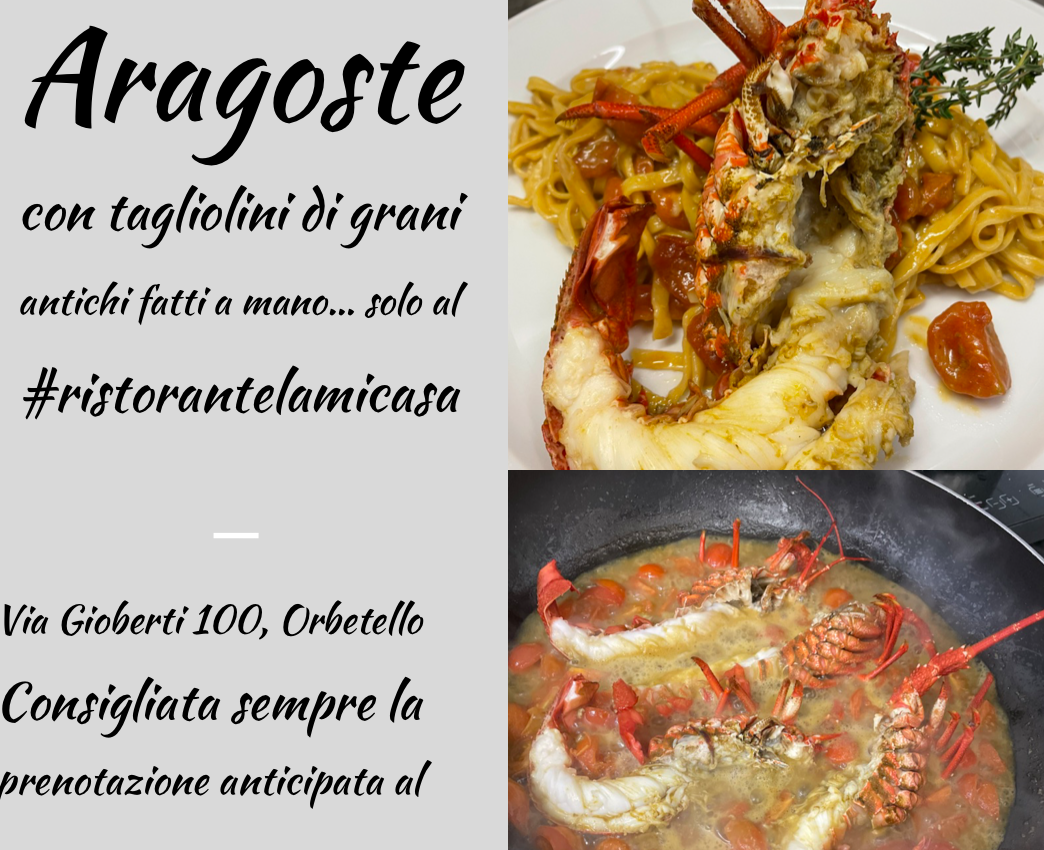 Tagliolini con Aragoste #lobster #freshfish